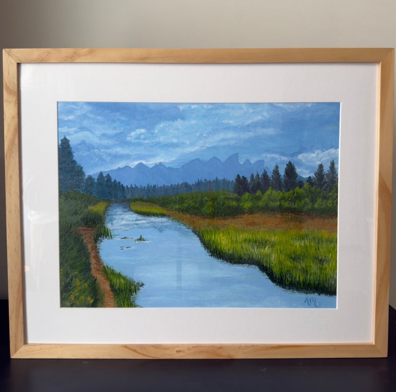 Where the River Bends — Original Acrylic Painting