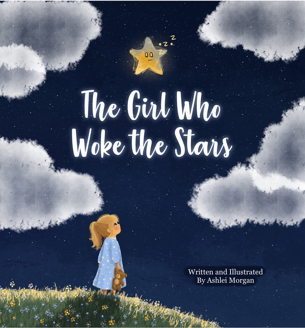 Front cover artwork for The Girl Who Woke the Stars by Ashlei Morgan